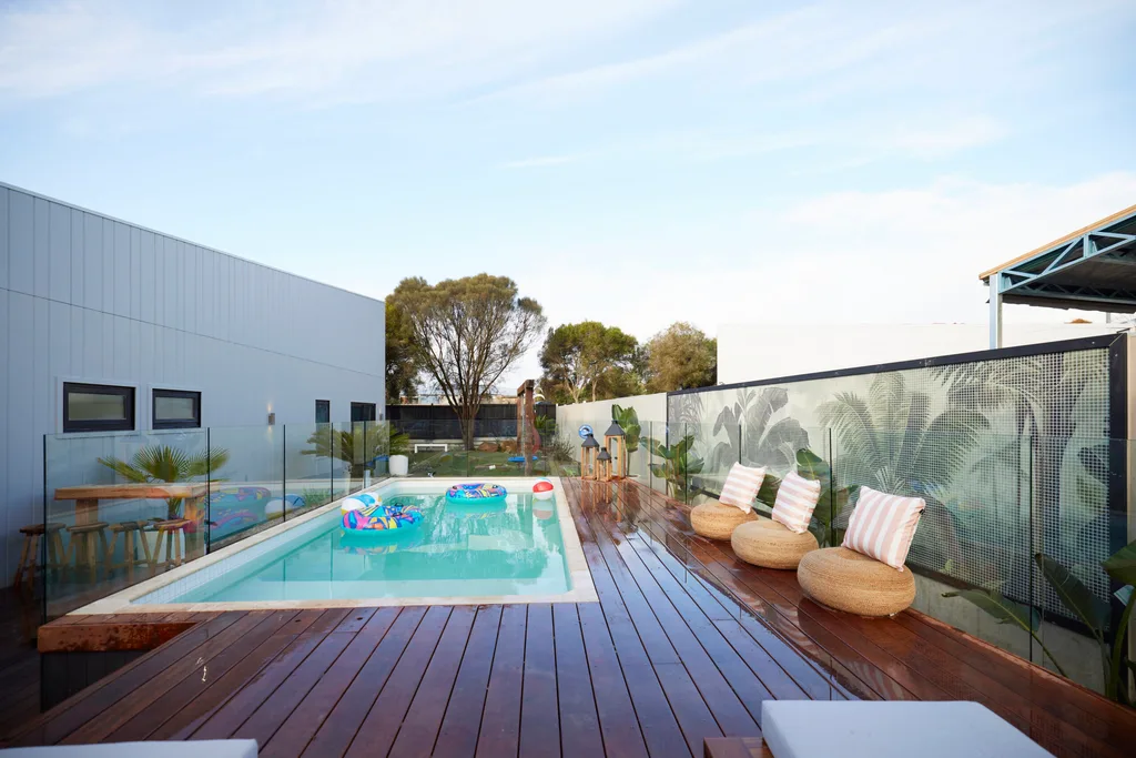 the block 2024 room reveals week 11 BACKYARD AND POOL ricky and haydn