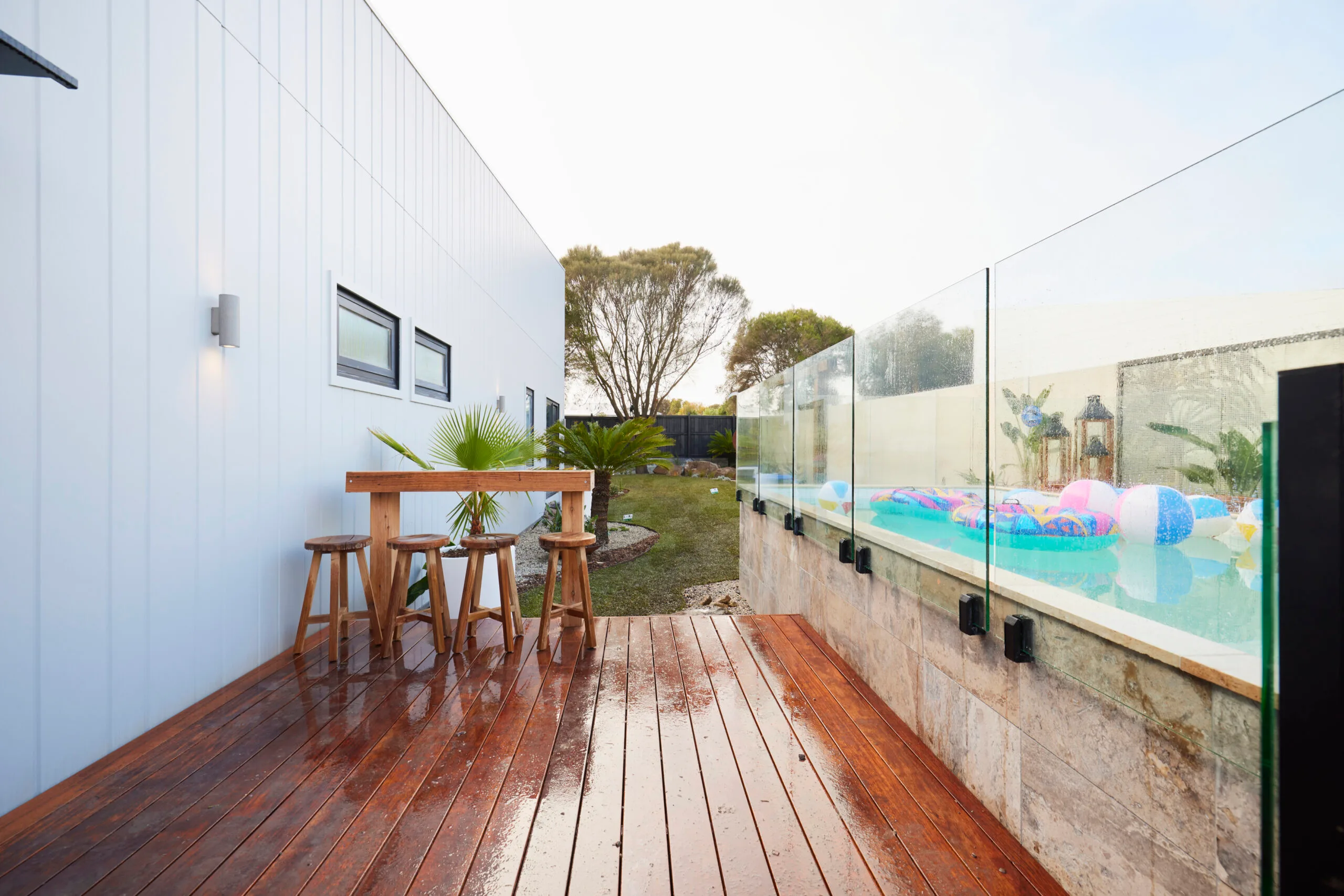 the block 2024 room reveals week 11 BACKYARD AND POOL ricky and haydn