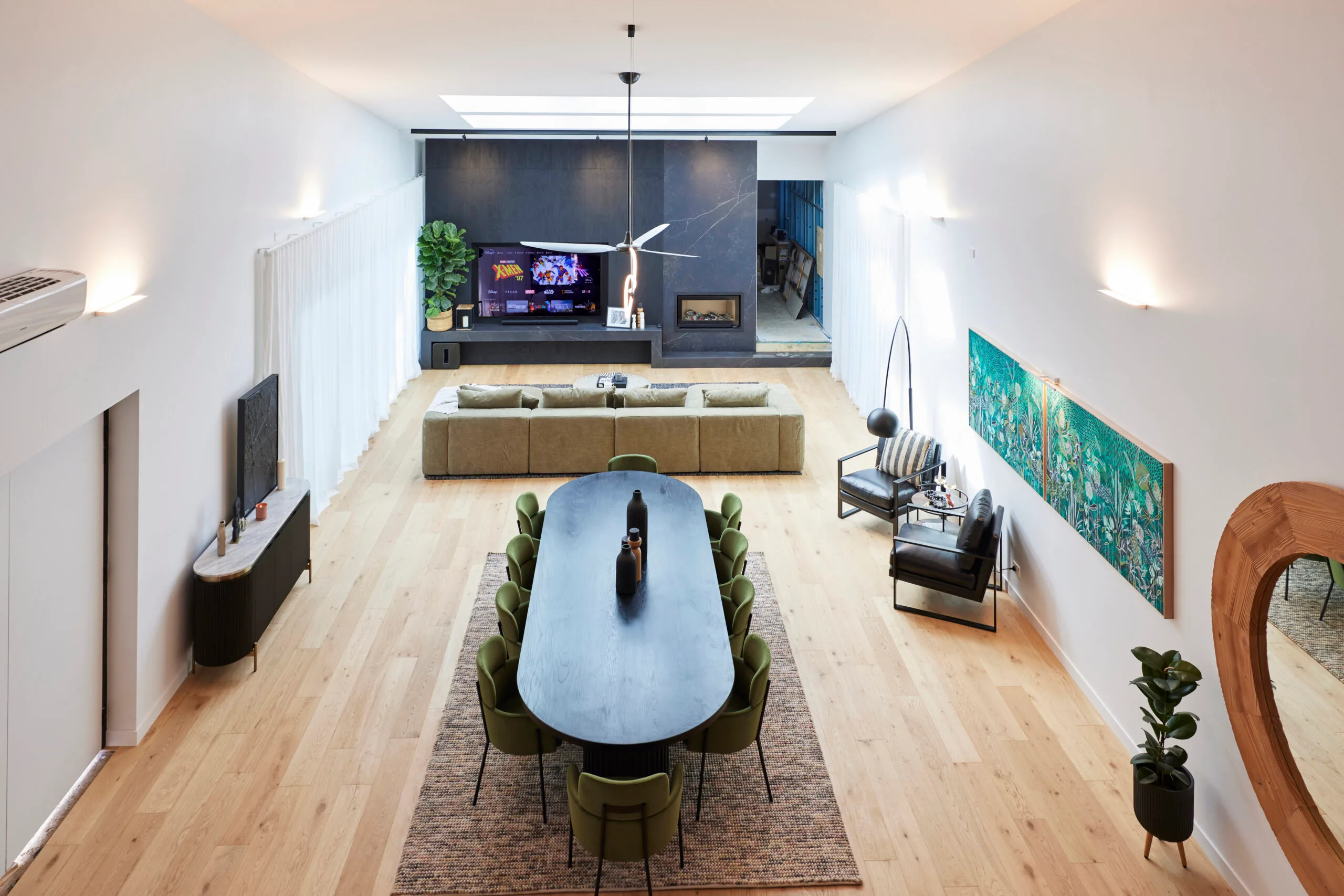 the block 2024 room reveals week 8 living dining kylie and brad