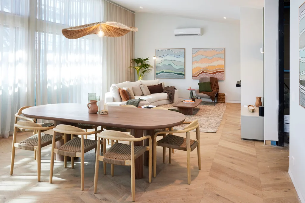 the block 2024 room reveals week 8 living dining kristian and mimi