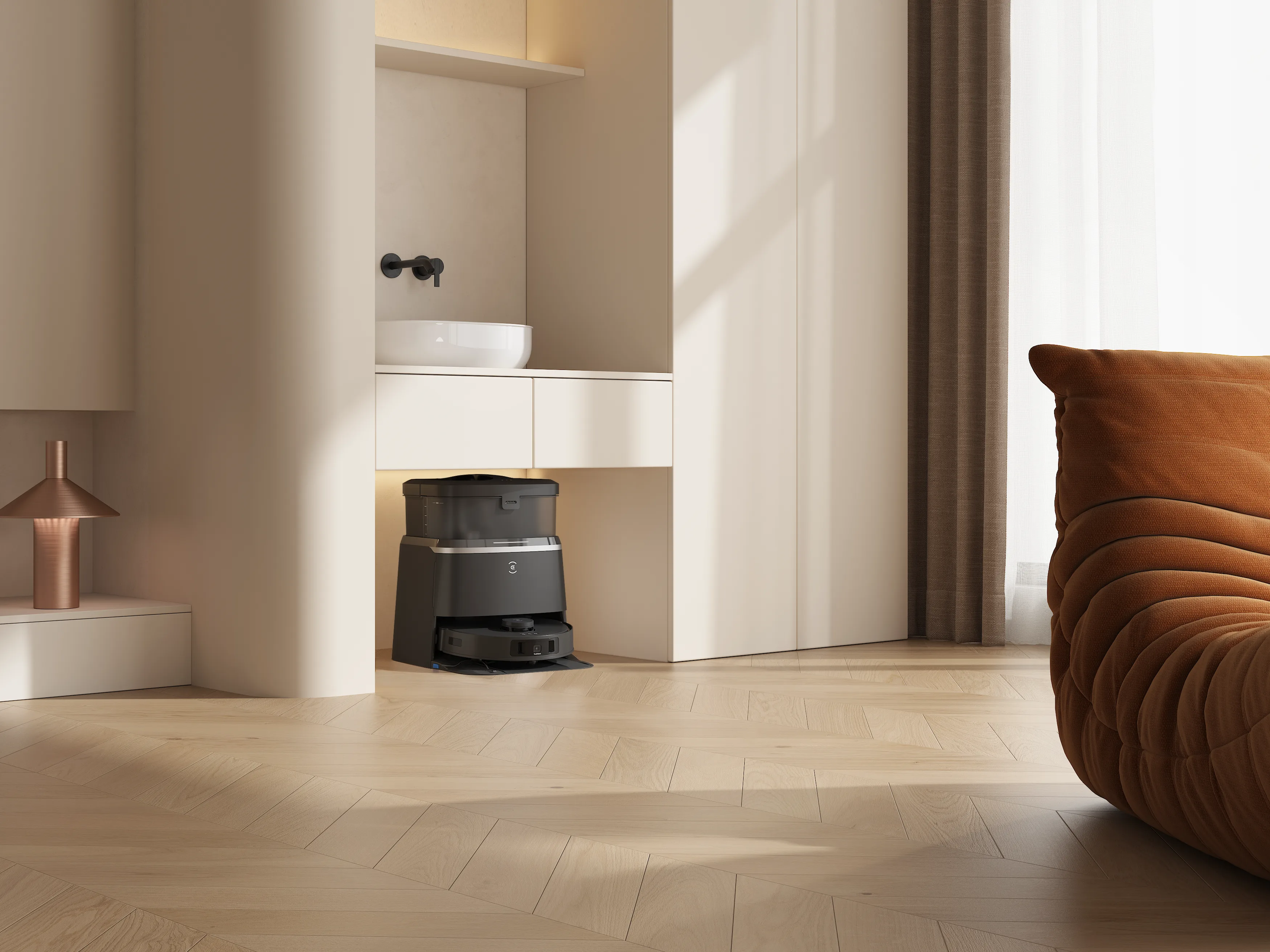 revovacs robot vacuum docked