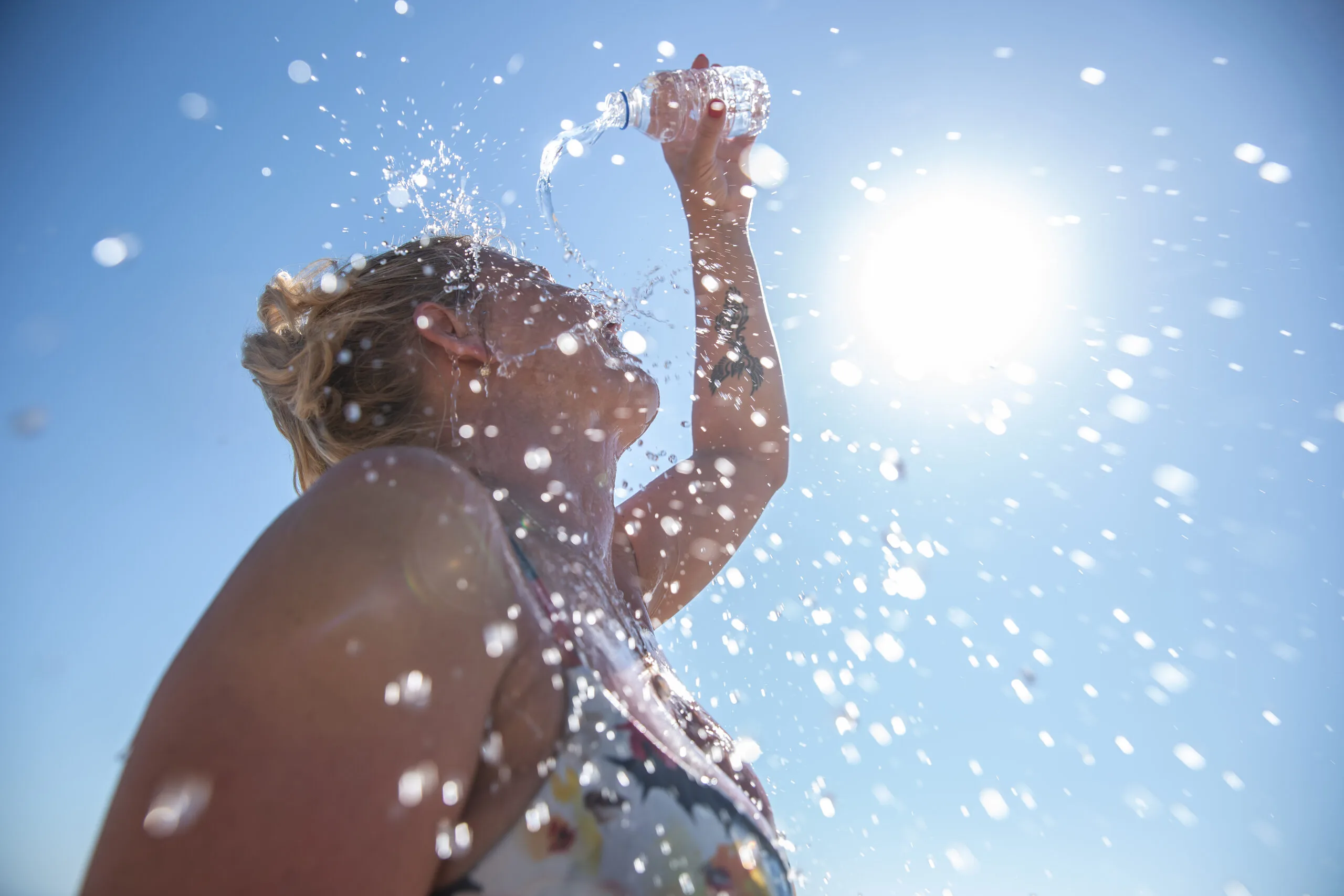 drinking water