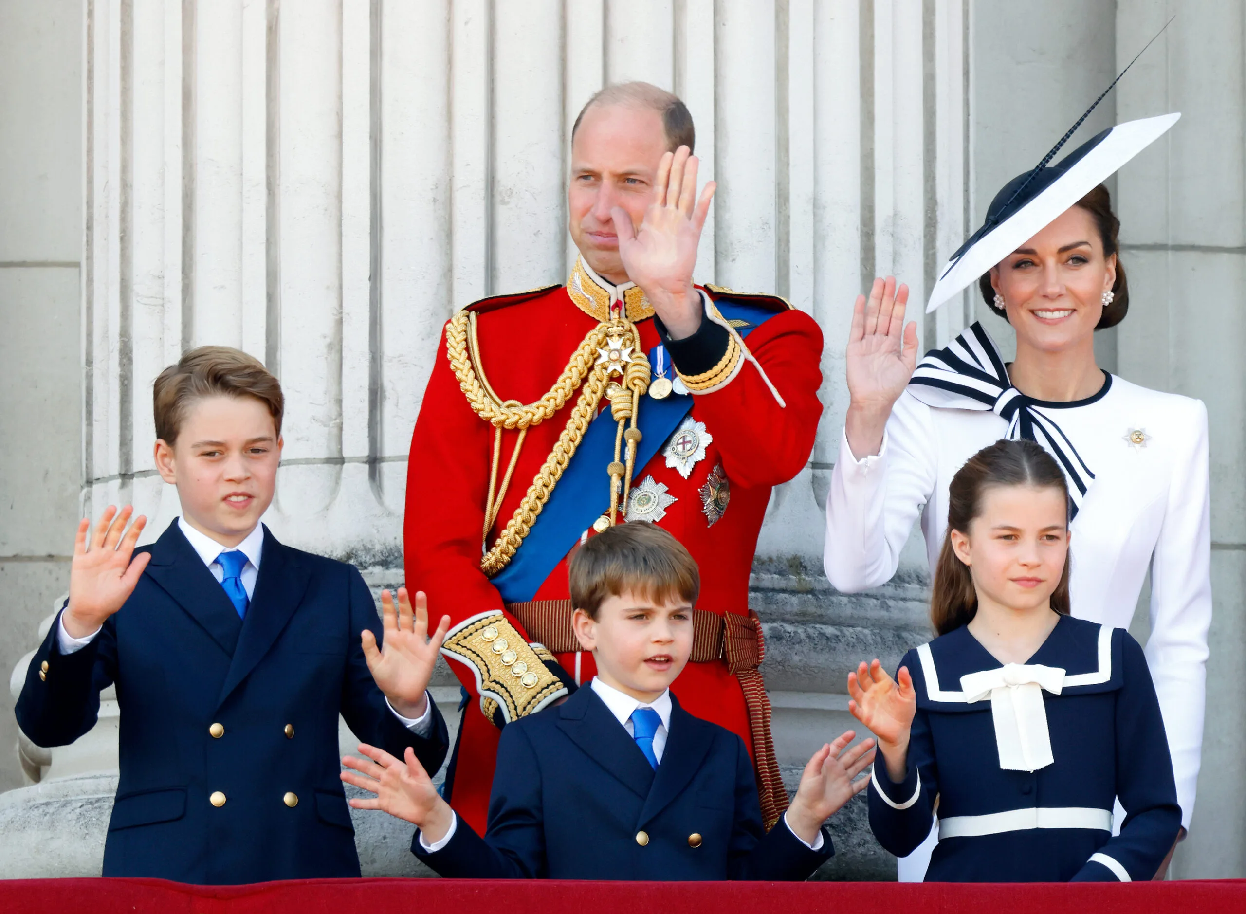 royal family trooping the colour 2024