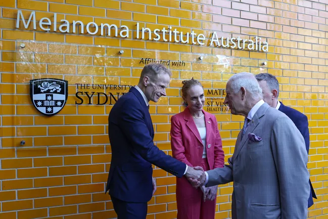 King Charles Queen Camilla melanoma Institute Australia