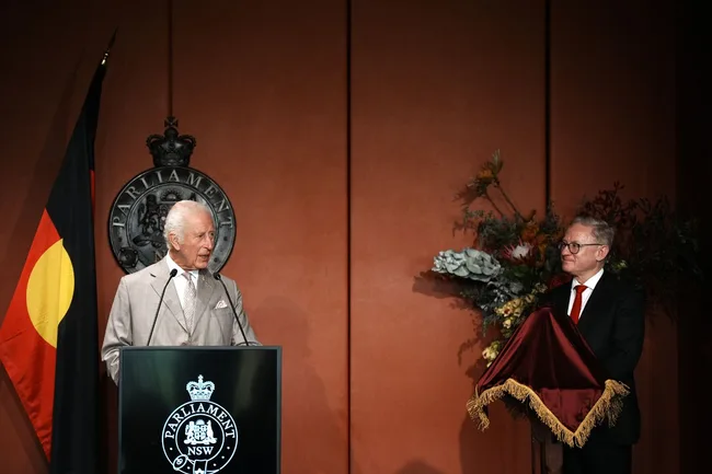 king charles speech parliament sydney