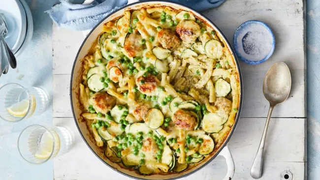 Chicken Pesto Pasta Bake
