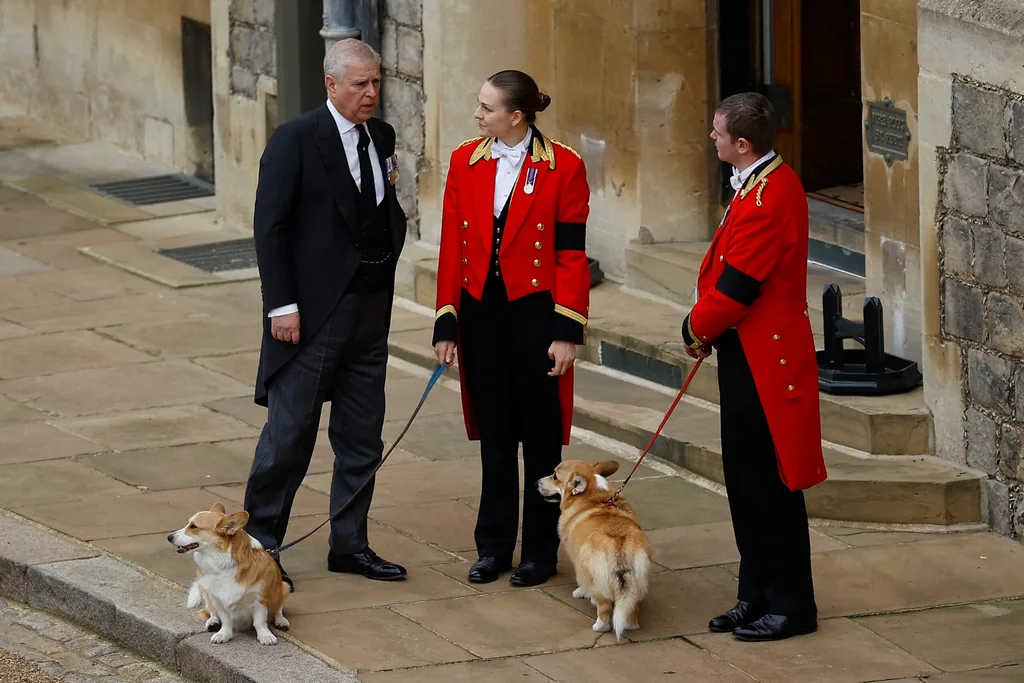 Andrew Mountbatten-Windsor/Prince Andrew with corgis