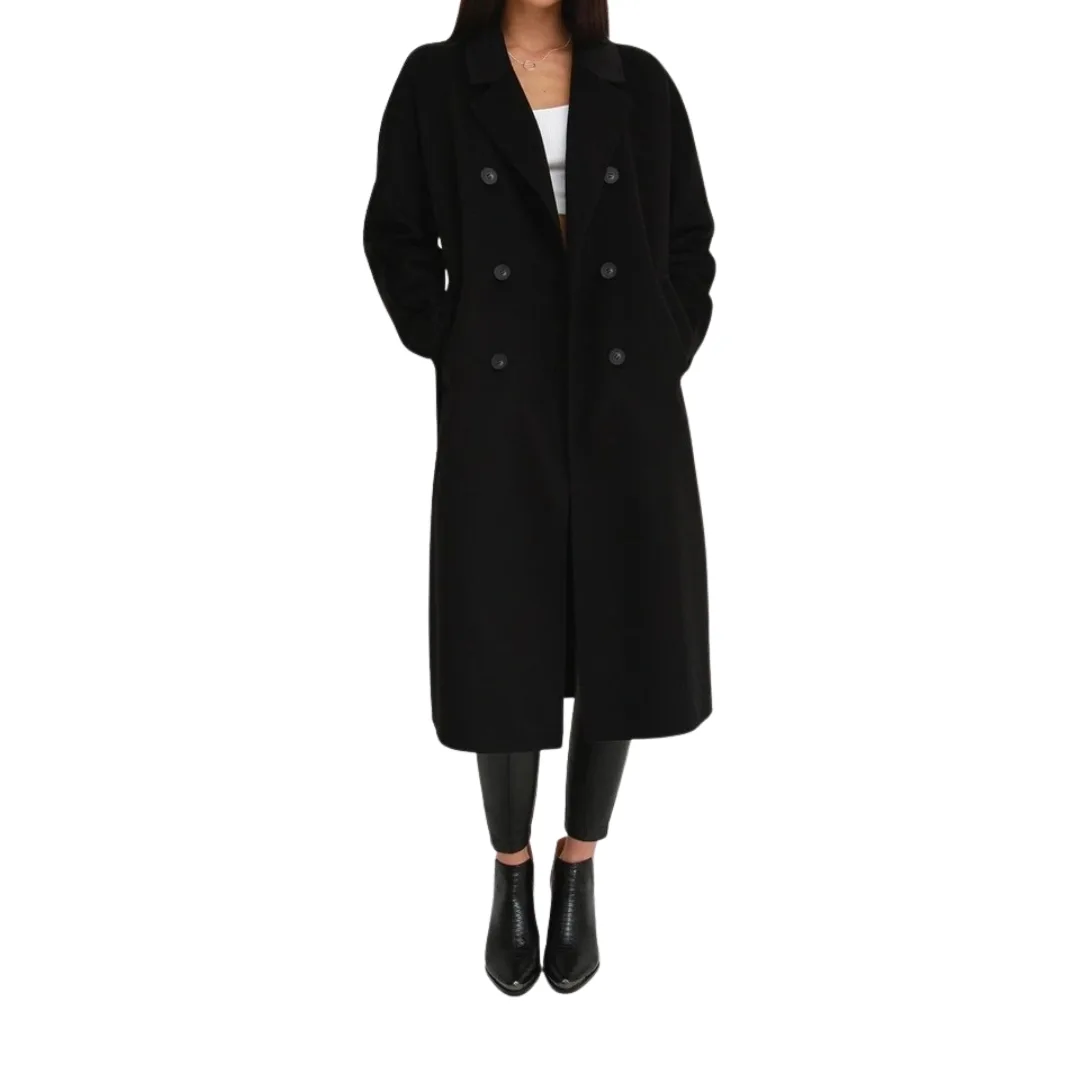 Belle & Bloom Double-Breasted Lined Coat 