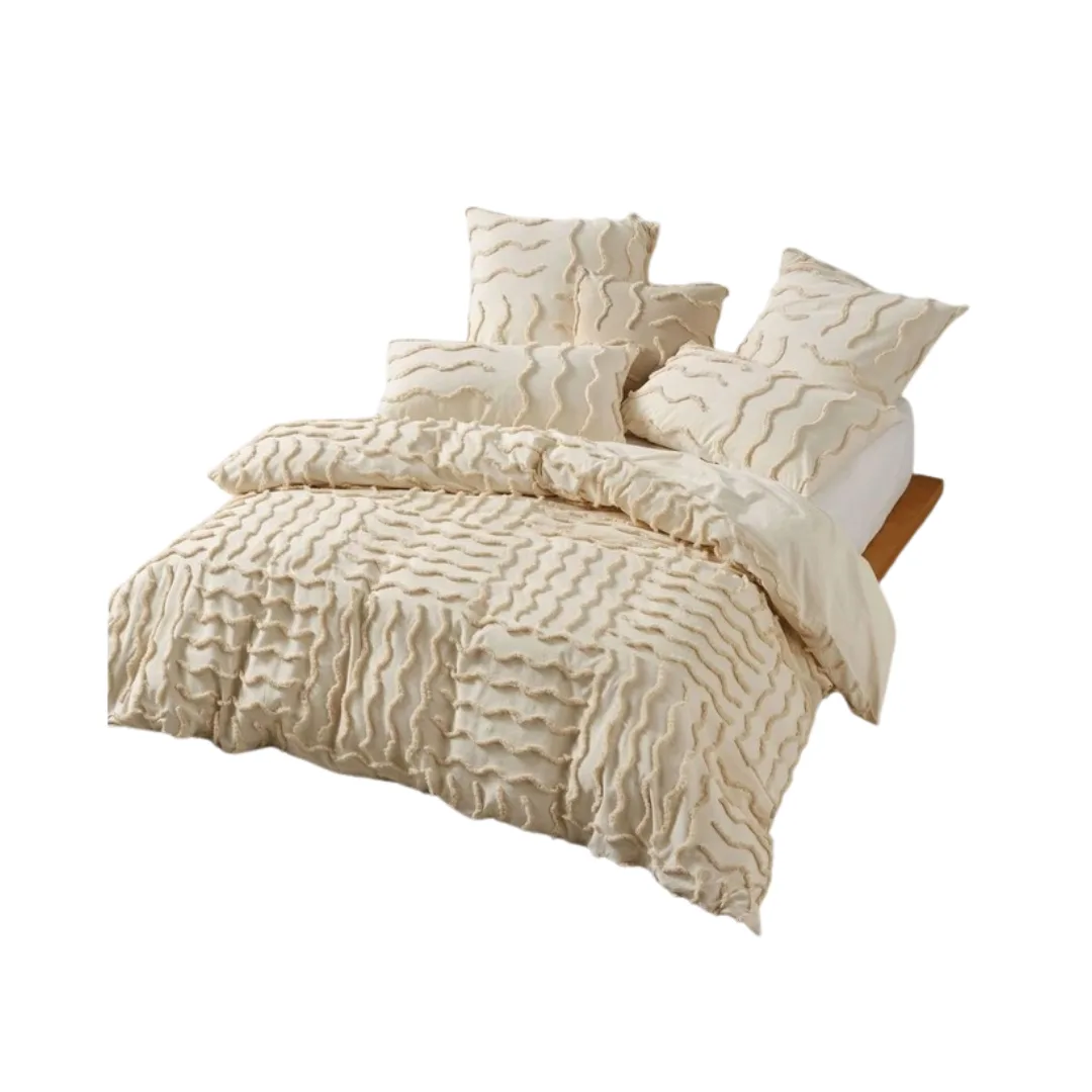 Linen House Metung quilt Cover Set in Latte