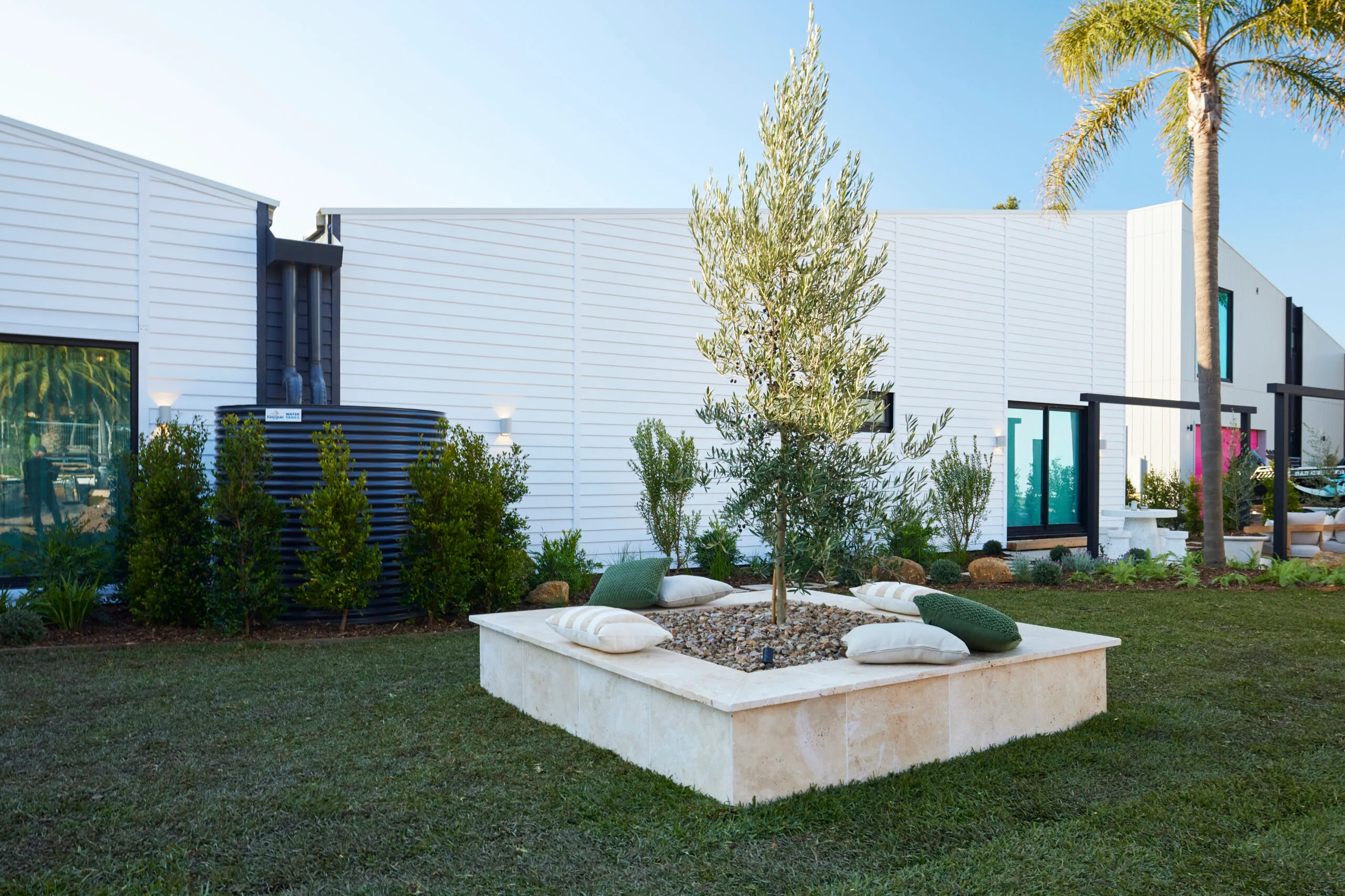 the block 2024 room reveals week 12 front yard and facade courtney and grant