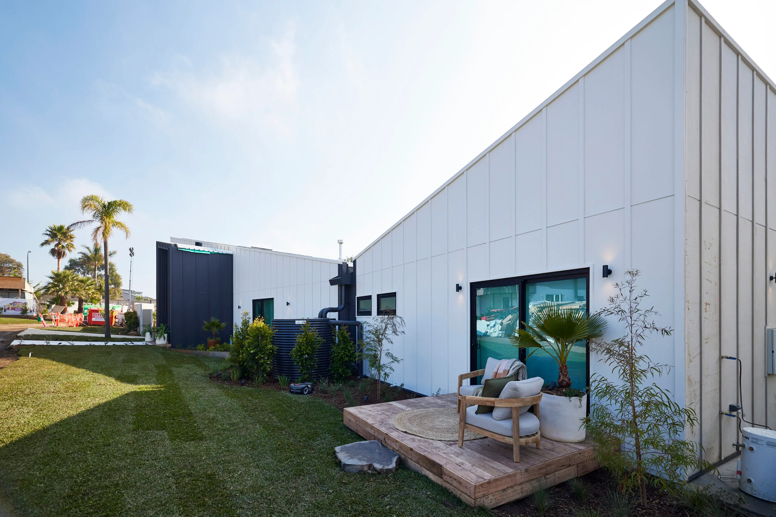 the block 2024 room reveals week 12 front yard and garage maddy and charlotte