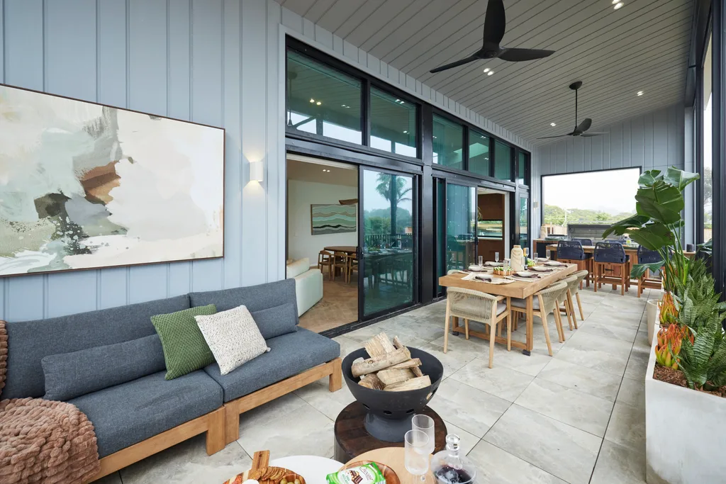 the block 2024 room reveals week 12 front yard and facade kristian and mimi