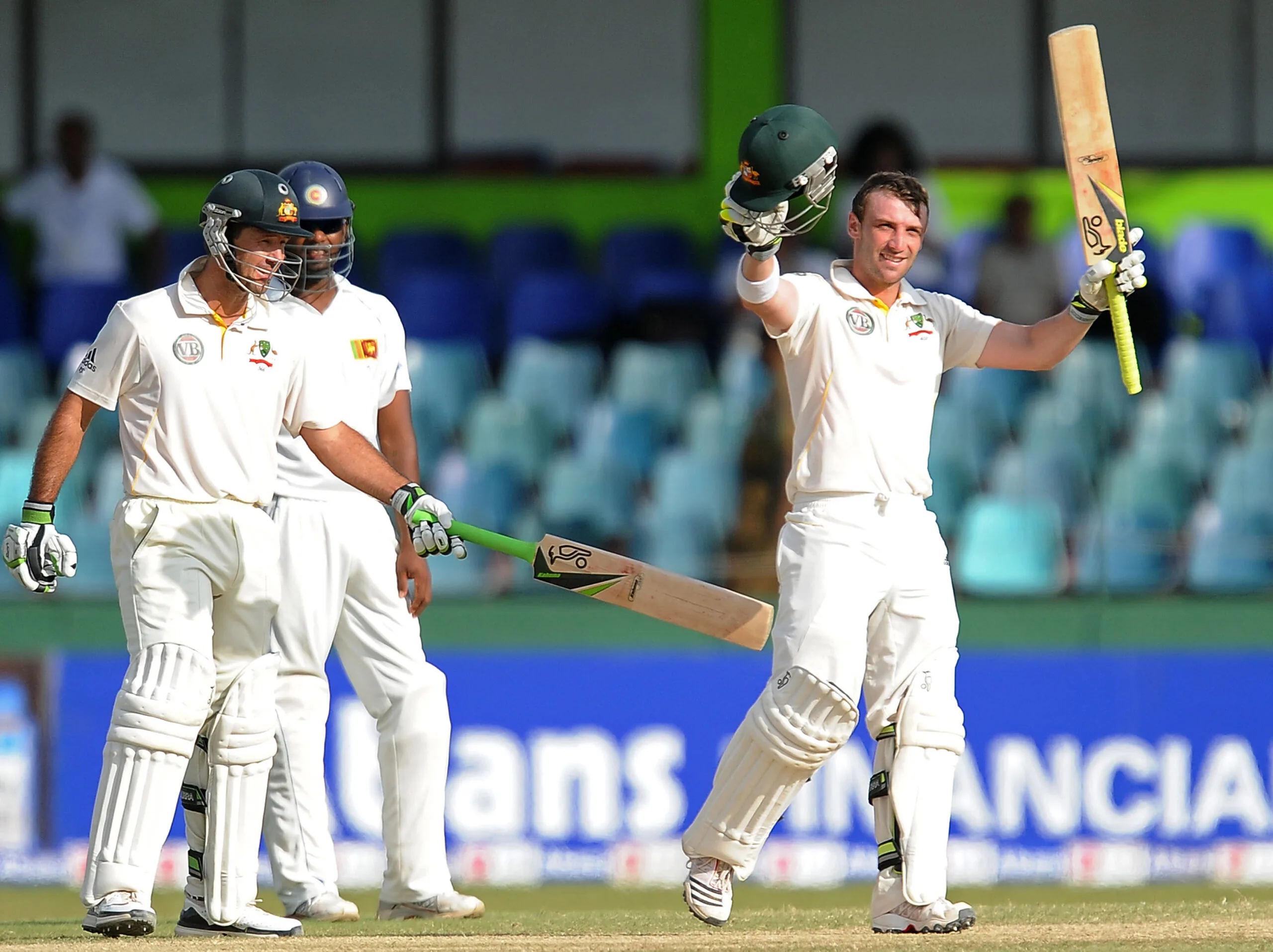 phillip hughes on cricket field