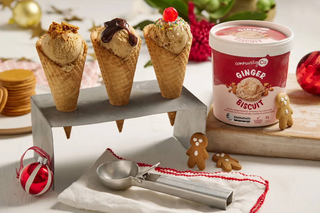 community co ginger biscuit ice cream