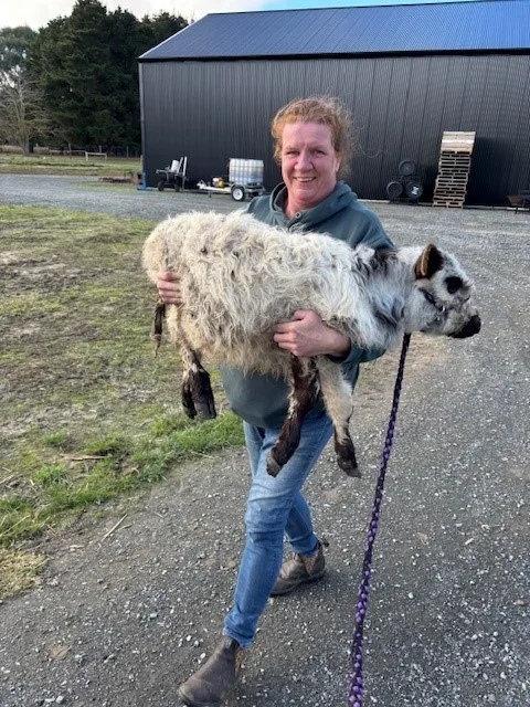 olaf and his owner Julia Brown