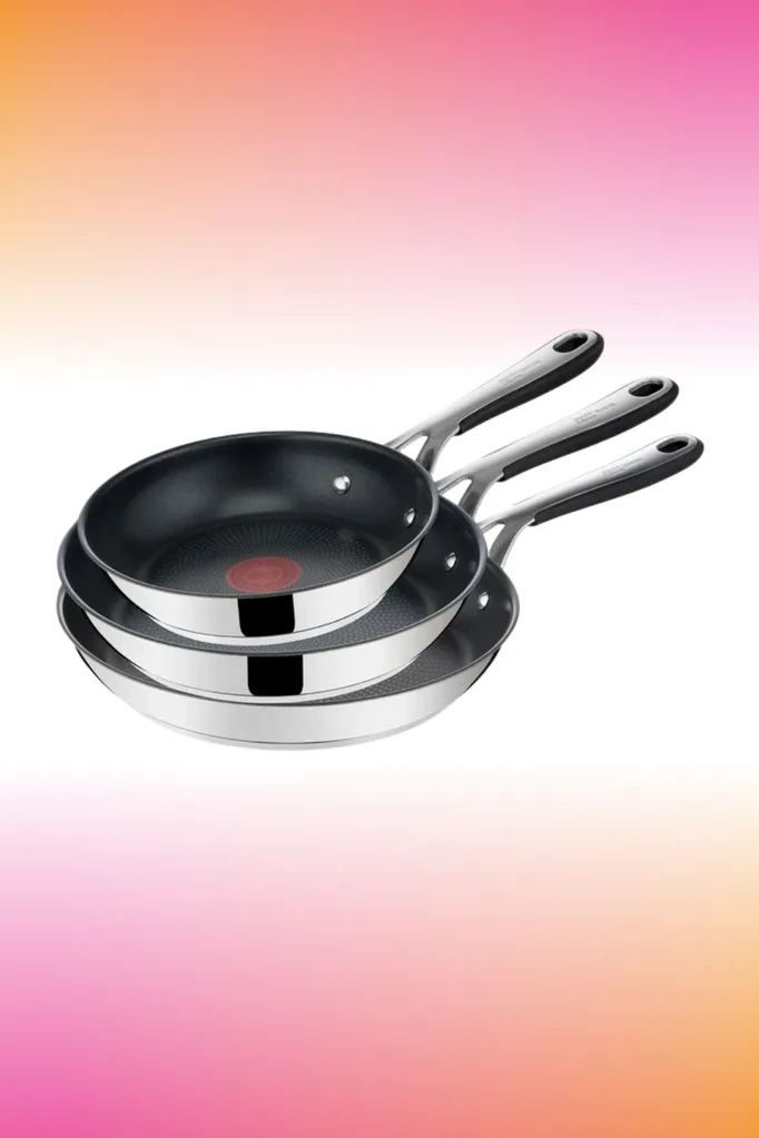 Jamie Oliver by Tefal
Kitchen Essentials Induction NS Stainless Steel Triple Frypans