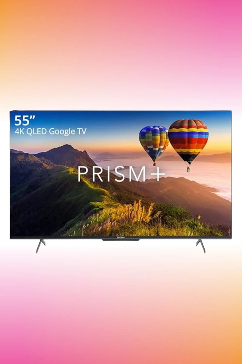 PRISM+ Q55 Ultra | 4K QLED Google TV | 55 inch | Google Playstore | HDR10+ | IPS Panel | ZeroBezel | 4K Netflix & YouTube | Dolby Audio | DTS TruSurround | Digital TV | WiFi