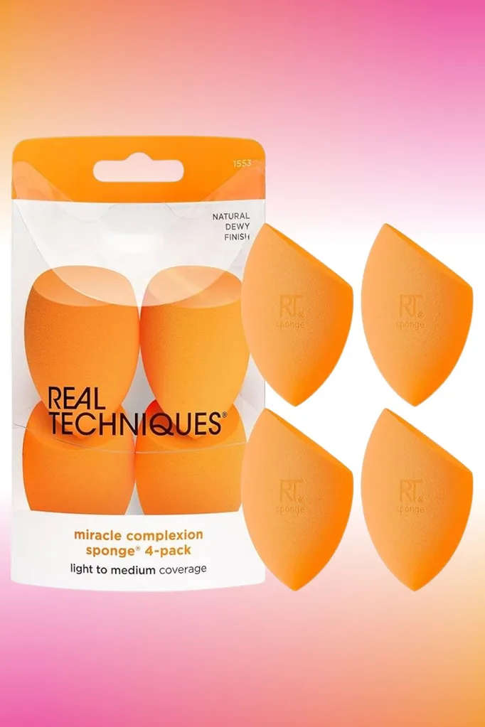 Real Techniques Miracle Complexion Sponge, 4 Pieces