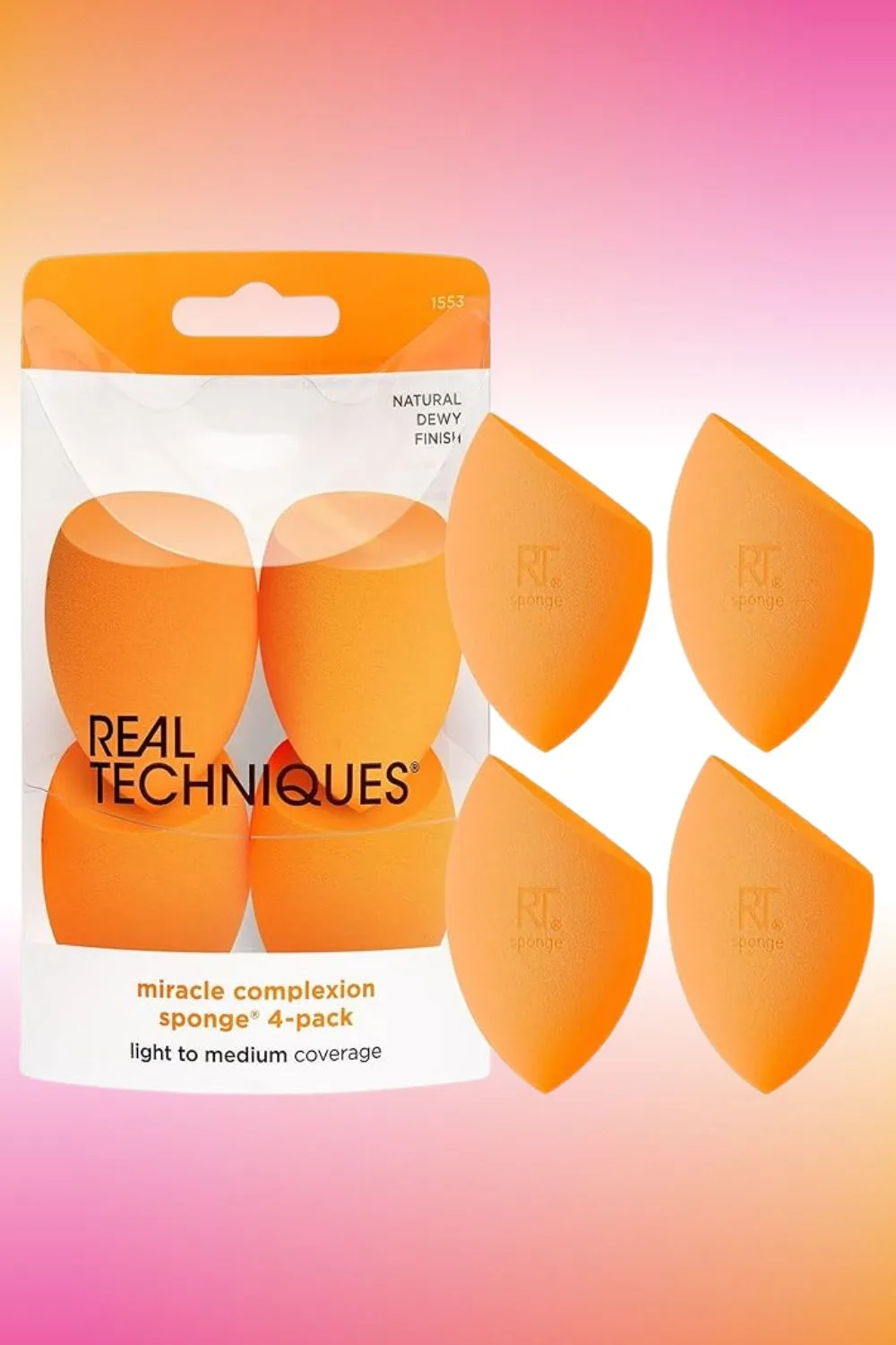 Real Techniques Miracle Complexion Sponge, 4 Pieces