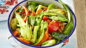 Stir-Fried Curried Vegetables with Thai Basil