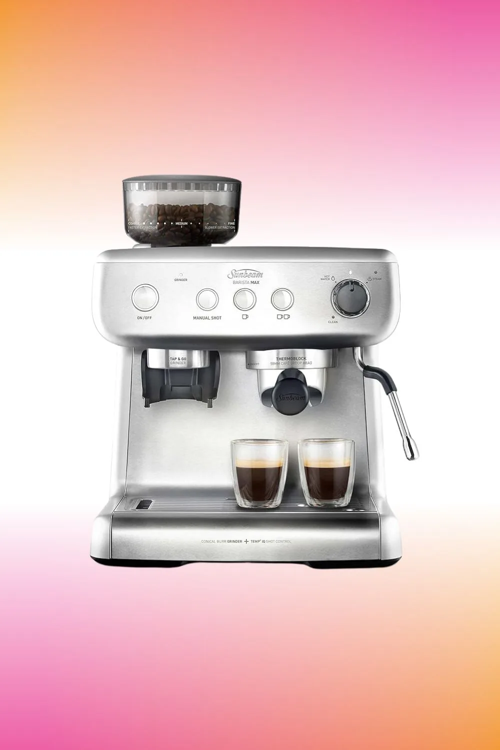 Sunbeam Barista Max coffee machine.