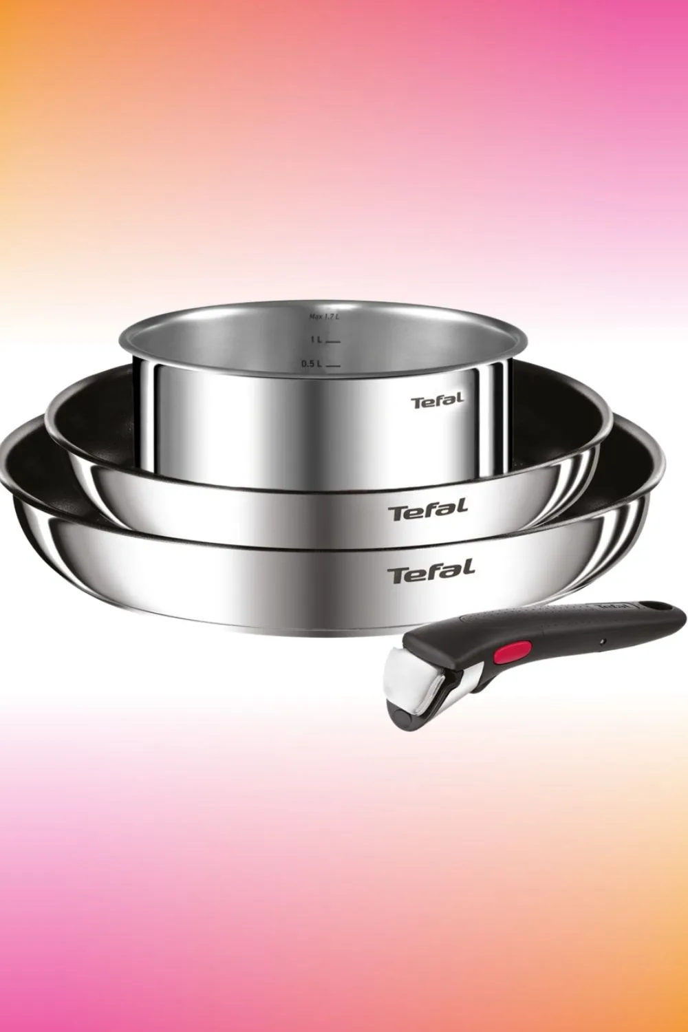 Tefal Ingenio Cook Eat Induction Stackable Cookware 4 Piece Set