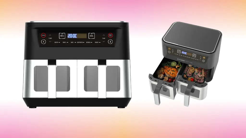 Kitchen Couture Dual View Digital Air Fryer