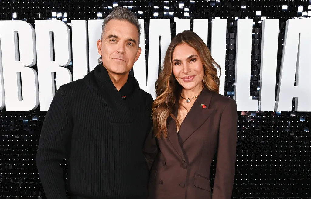Robbie Williams and wife Ayda Field