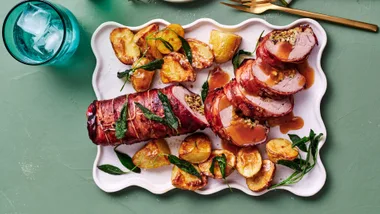 Prosciutto-Wrapped Seasoned Pork