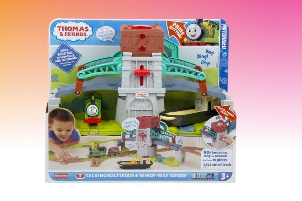 Thomas & Friends Talking Bulstrode & Which-Way Bridge Toy Train Set