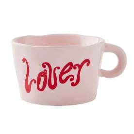 typo lover pink mug 