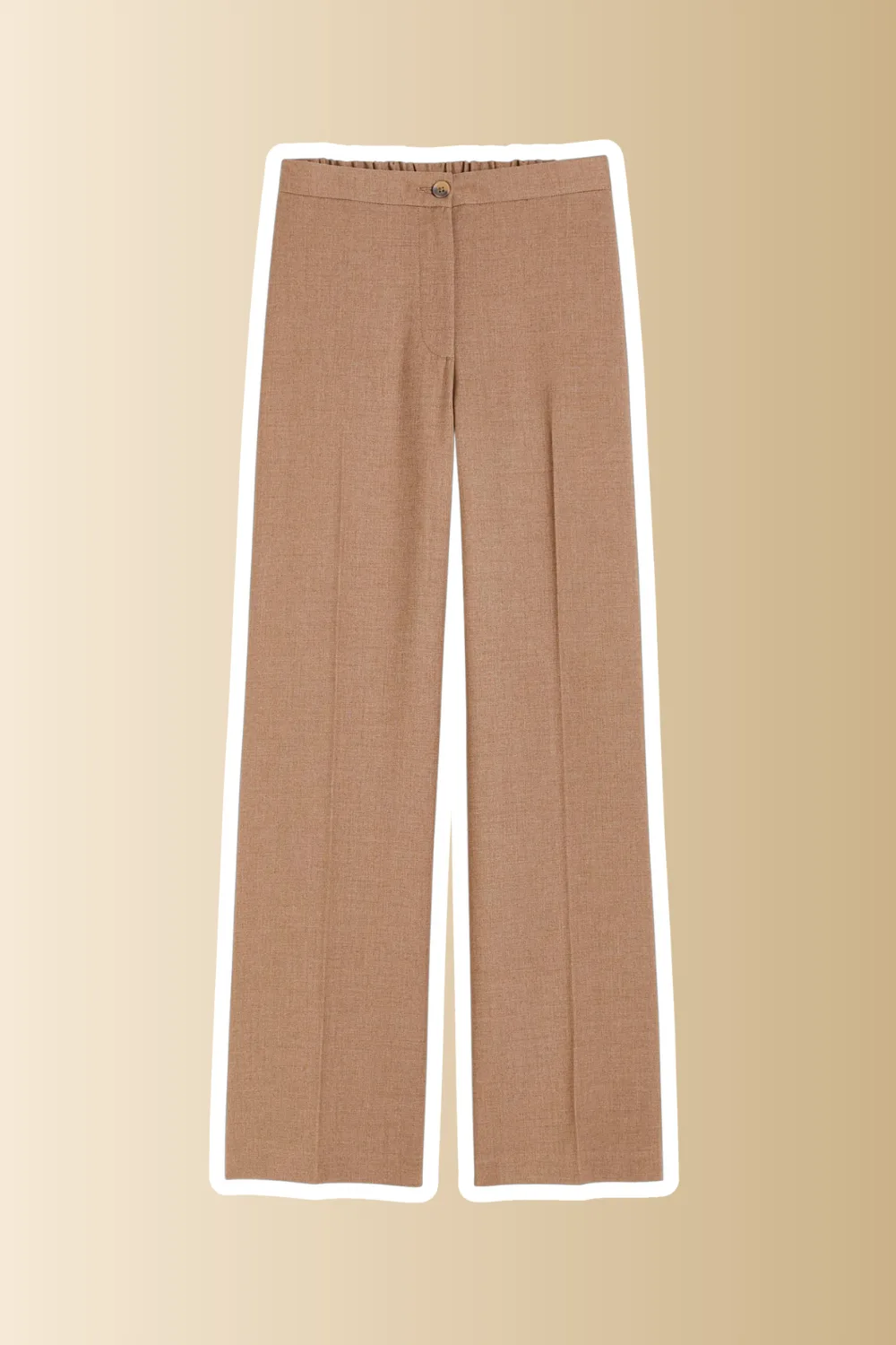 brown pleated pants