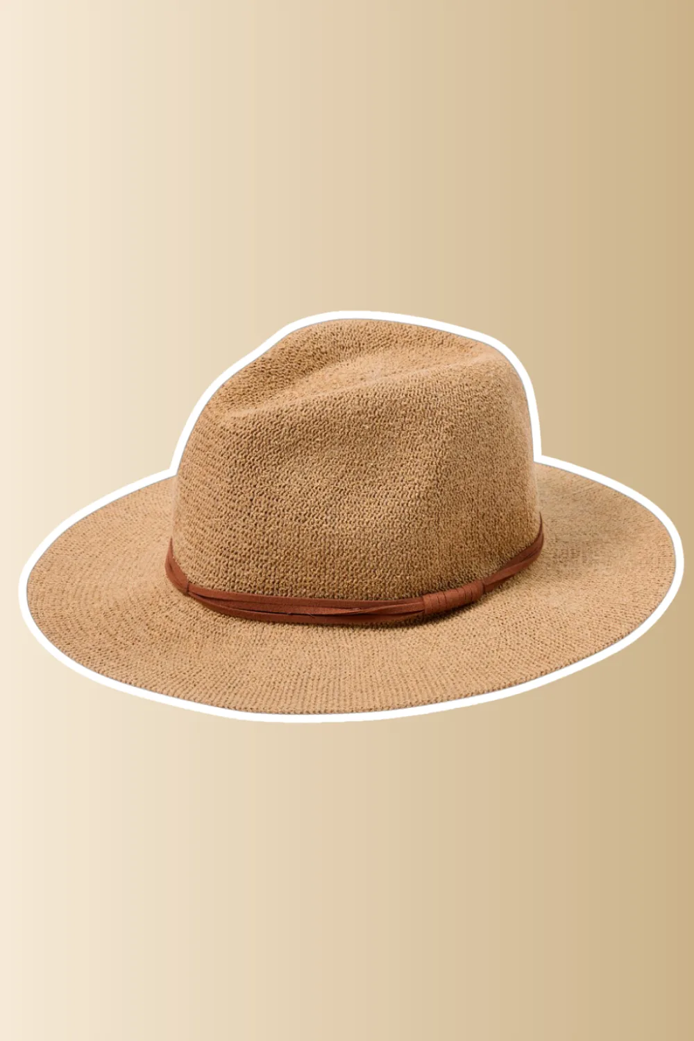 brown fedora hat