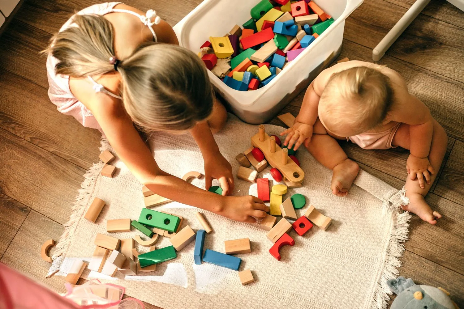 kids playing with toys