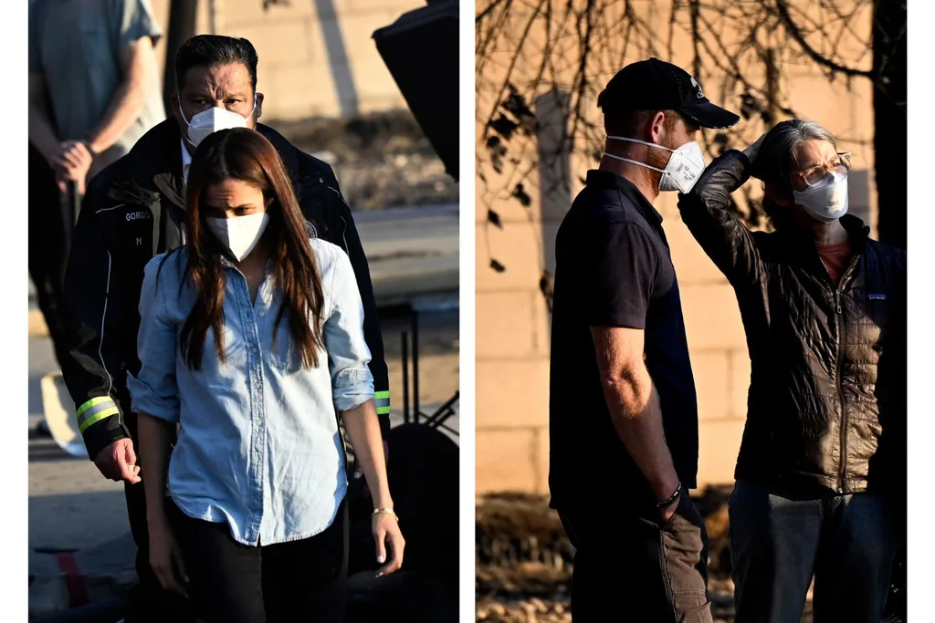 meghan and harry volunteer at the LA fires