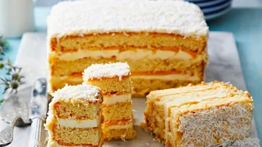 mango lamington sponge