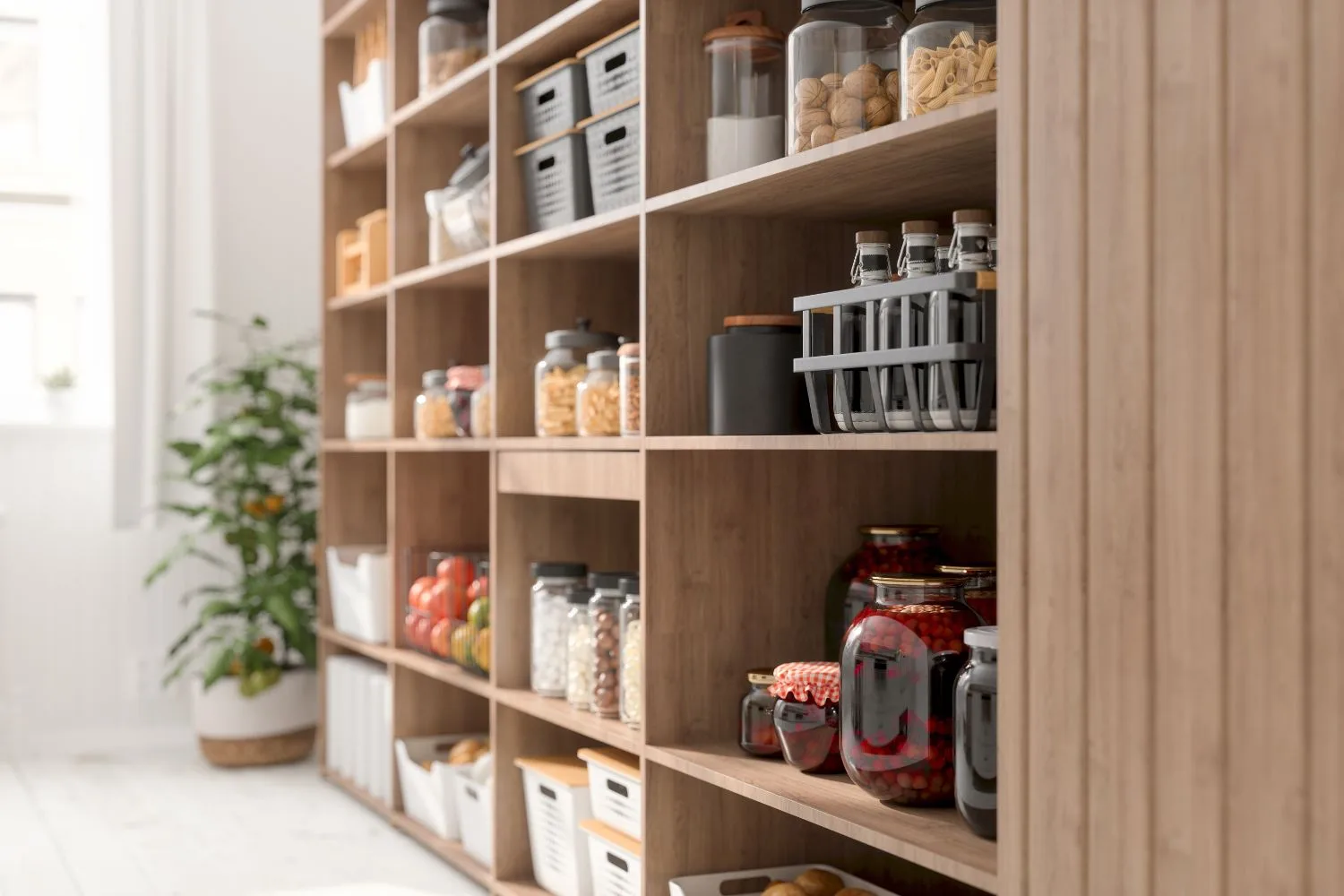 orgnised pantry