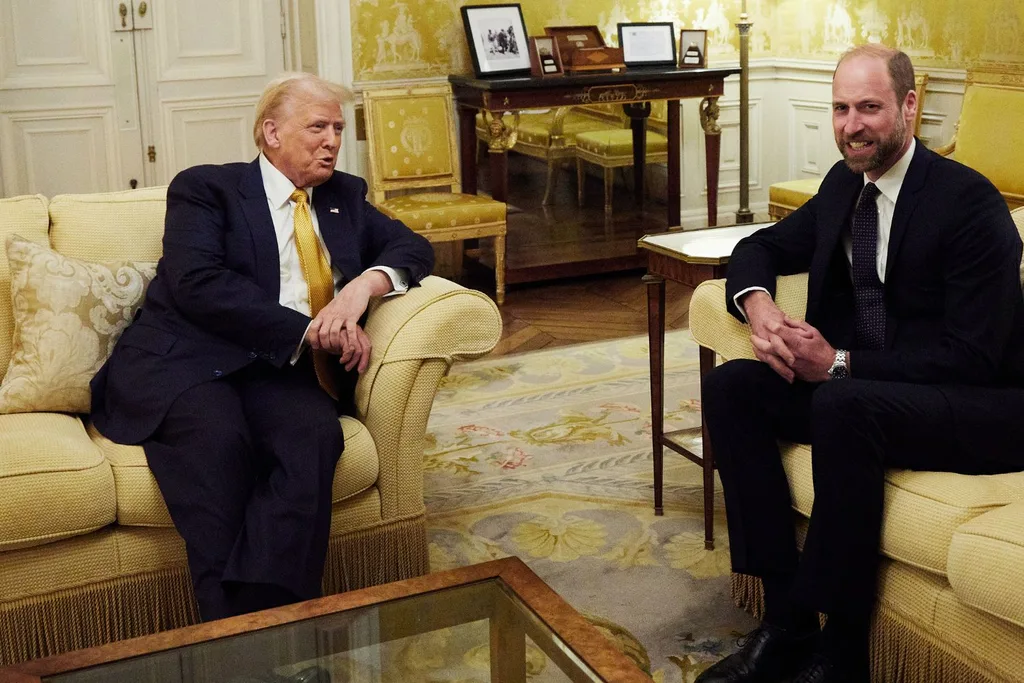 Prince William with Donald Trump