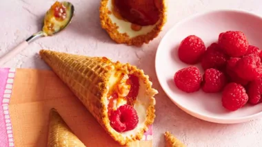 Try making these tasty Crème Brûlée Waffle Cones