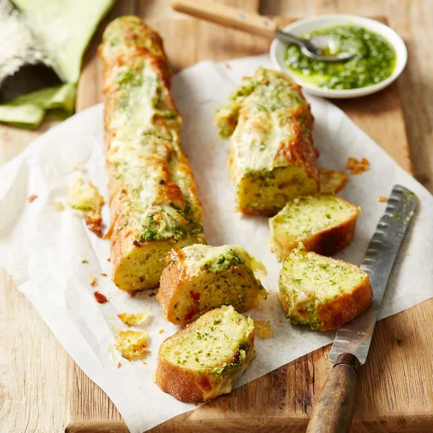 Cheesy Pesto Bread Recipe - Ready in 35 mins | New Idea