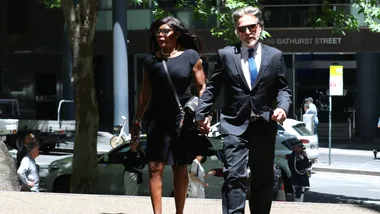 Marcia Hines’ pillar of support as she holds hands with mystery man
