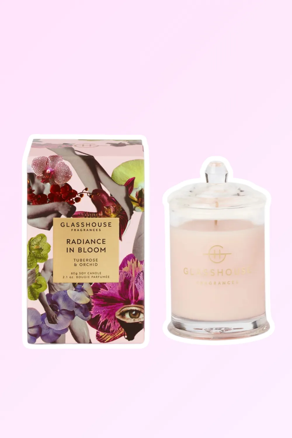 glasshouse fragrances in bloom mothers day candle 