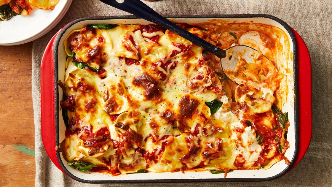 Roasted Pumpkin and Feta Ravioli Lasagne | New Idea