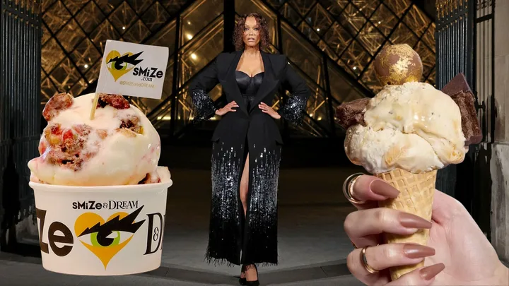 SMIZE Tyra Banks ice-cream flavours