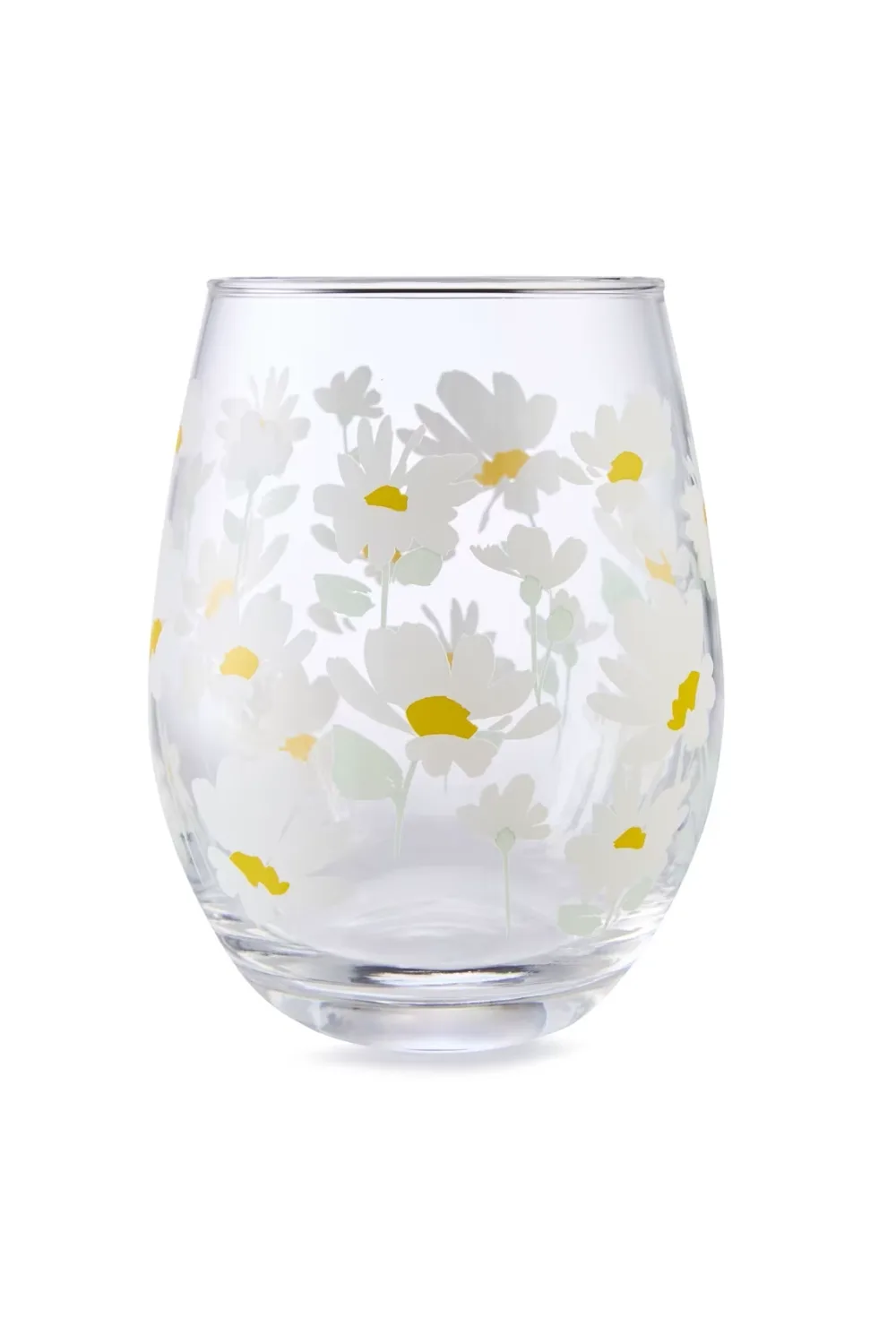 kmart daisy stemless glasses
