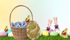 An assortment of Easter-themed chocolate.