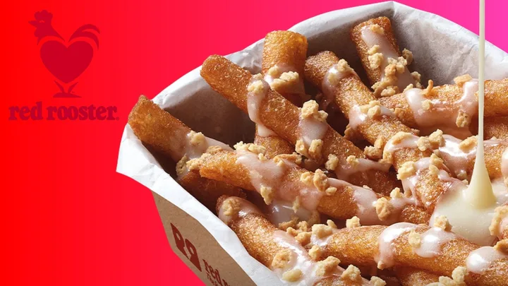 red rooster cheesecake fries