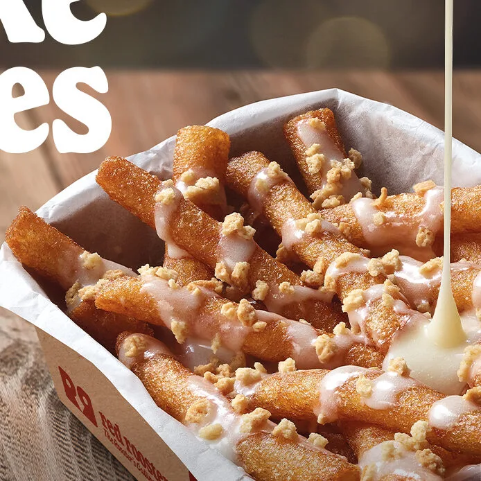 red rooster cheesecake fries