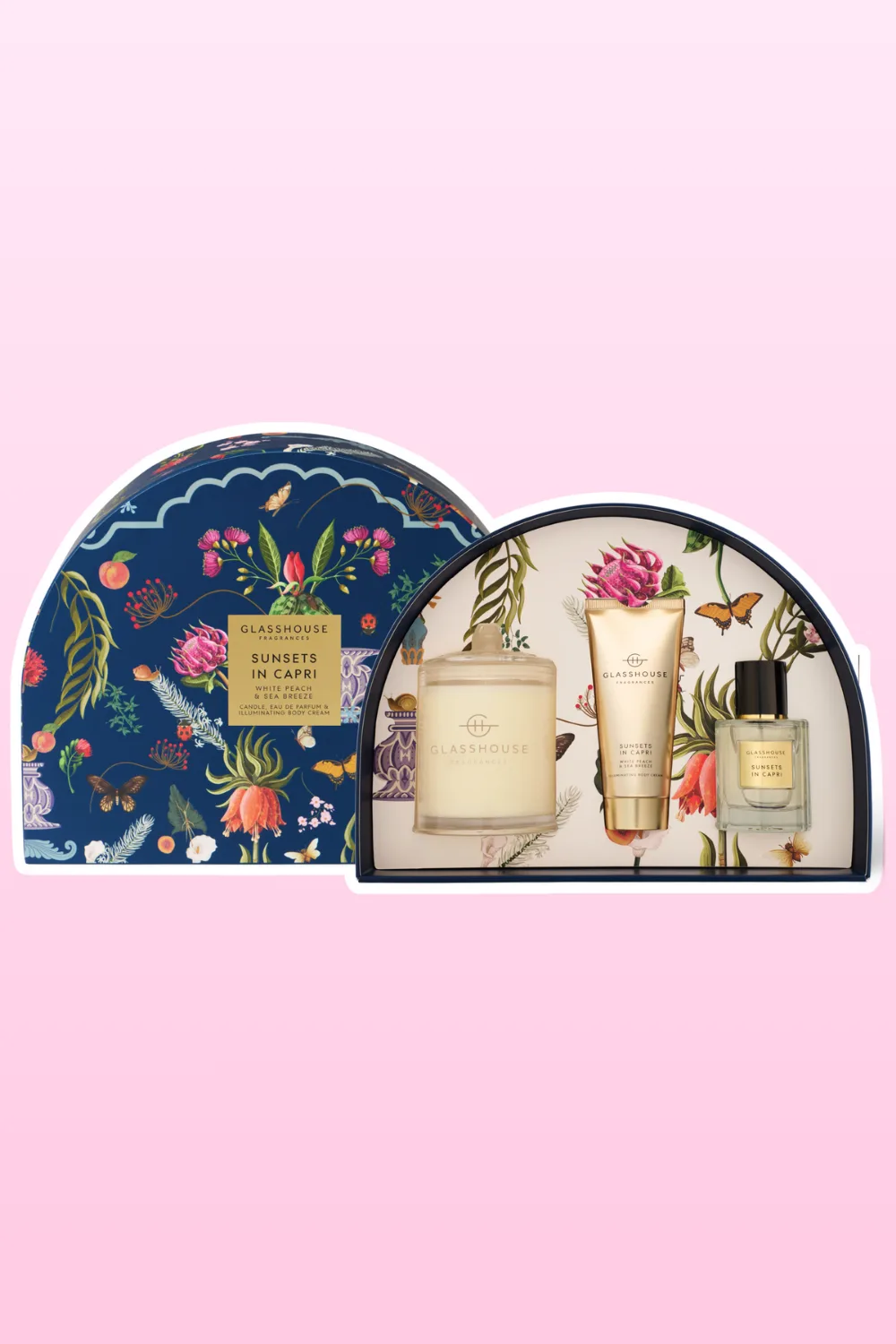 Glasshouse Fragrances sunsets in capri gift set