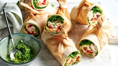 These Mediterranean Chicken Wraps will leave you wanting more